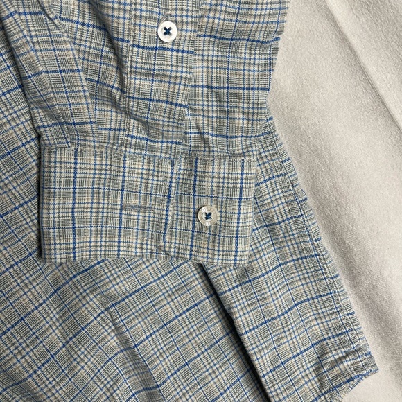 Southern Marsh Mens Sz M Blue Grey Plaid  Button Up Shirt - Picture 6 of 6